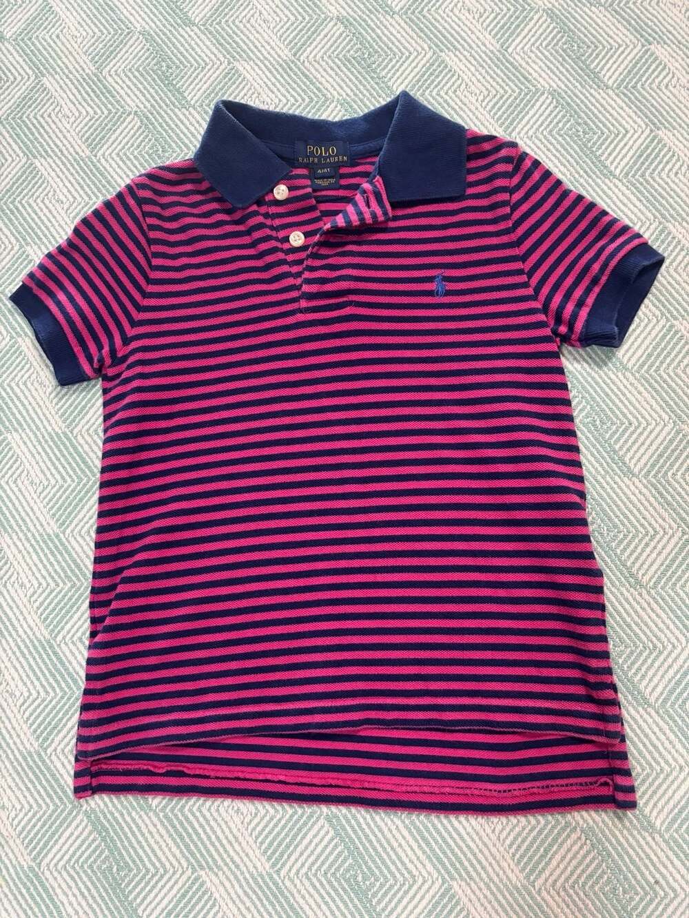 Polo Ralph Lauren Boys Striped Polo Shirt Size 4/4T